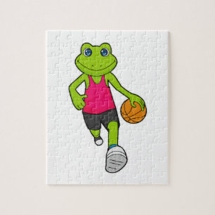 Quebra-cabeça Jogador de basquetebol sapo