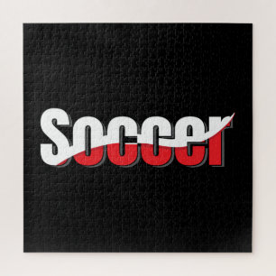 Quebra-cabeça Jogador de Futebol Abstrato Swish - Arte com Palav