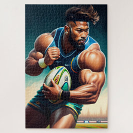 Quebra-cabeça Jogador de Rugby, 1014 peça de Jigsera Quebra-cabe