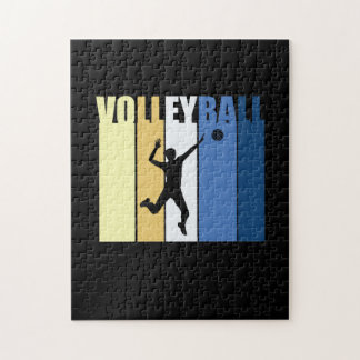Quebra-cabeça Jogador de Voleibol | Vintage Girls De Voleibol