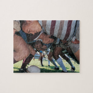 Quebra-cabeça Jogadores da união do rugby em um scrum