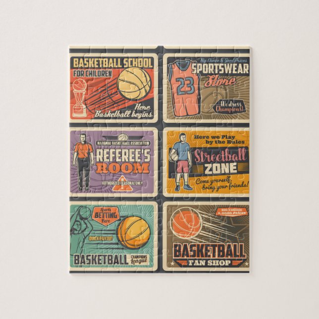 Quebra-cabeça Jogadores de basquete (Vertical)