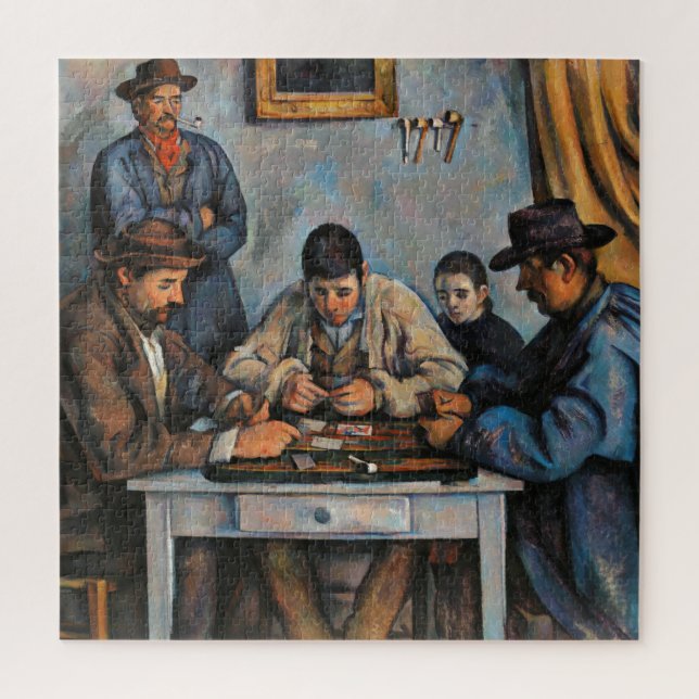 Quebra-cabeça Jogadores de Cartão Paul Cezanne Pintura (Vertical)