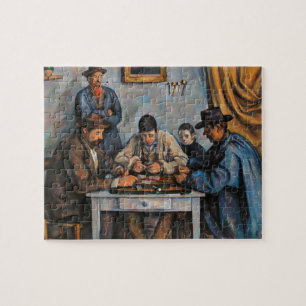 Quebra-cabeça Jogadores de Cartão Paul Cezanne Pintura Arte