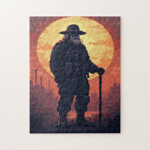 Quebra-cabeça Jogo de Atividade de Mosaico de Imagem Oculta Patr