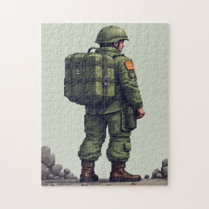 Quebra-cabeça Jogo de Atividade de Mosaico de Imagem Oculta Patr