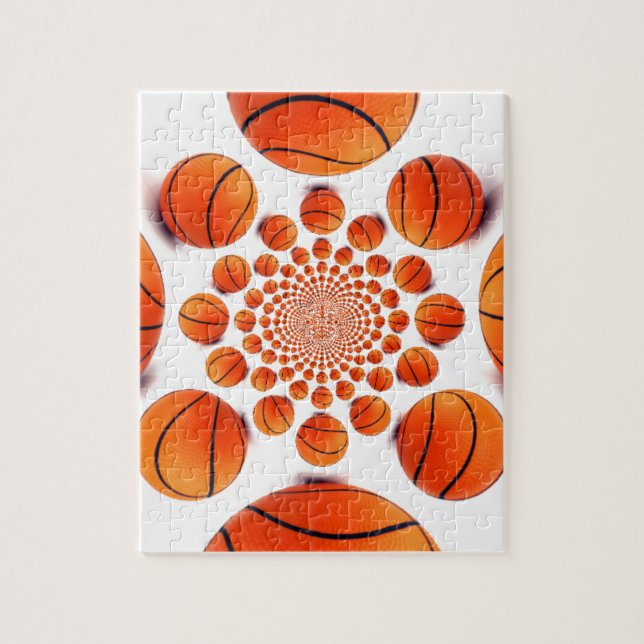 Quebra-cabeça Jogo de basquete dos campeões: Court Vision Kaleid (Vertical)