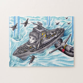 Quebra-cabeça Jogo de batalha naval.