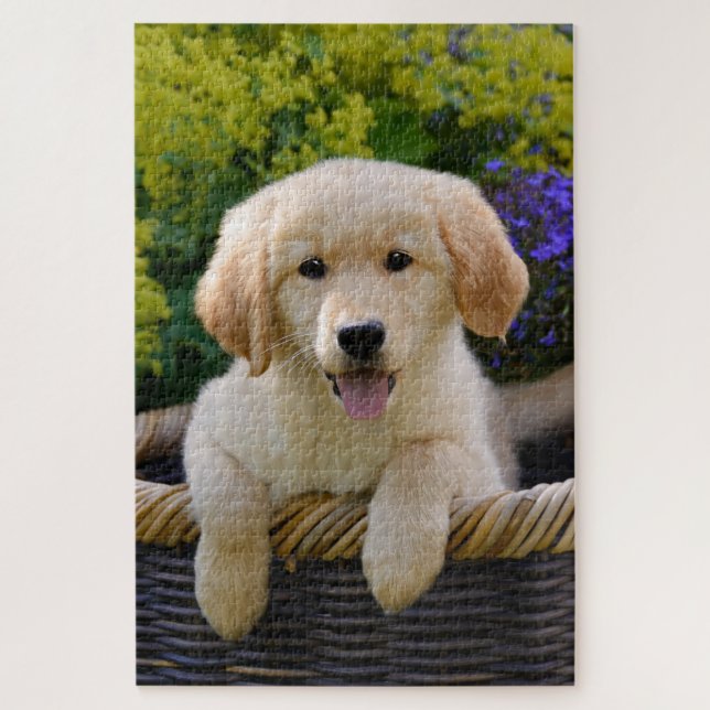 Quebra-cabeça Jogo de Cachorro Goldie (Vertical)