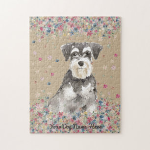 Quebra-cabeça Jogo de cão Miniatura Schnauzer
