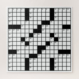Quebra-cabeça Jogo de palavras cruzadas preto e branco engraçado