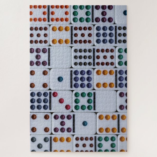 Quebra-cabeça Jogo Números de Dominos (Vertical)