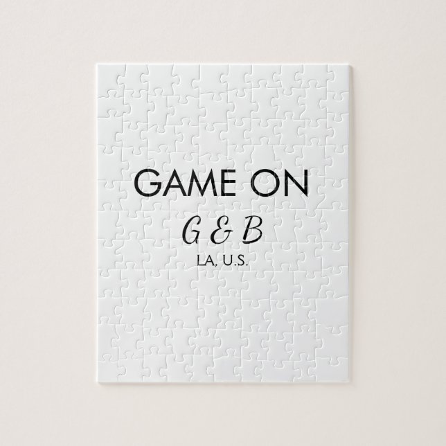 Quebra-cabeça Jogo para adicionar nome do casal localidade da fe (Vertical)