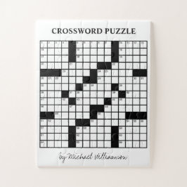 Quebra-cabeça Jogo Personalizado Engraçado Palavra Branca e Negr