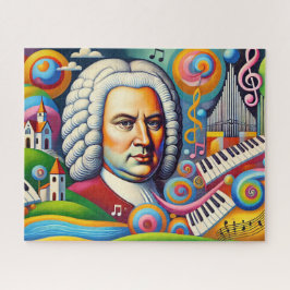 Quebra-cabeça Johann Sebastian Bach Portrait