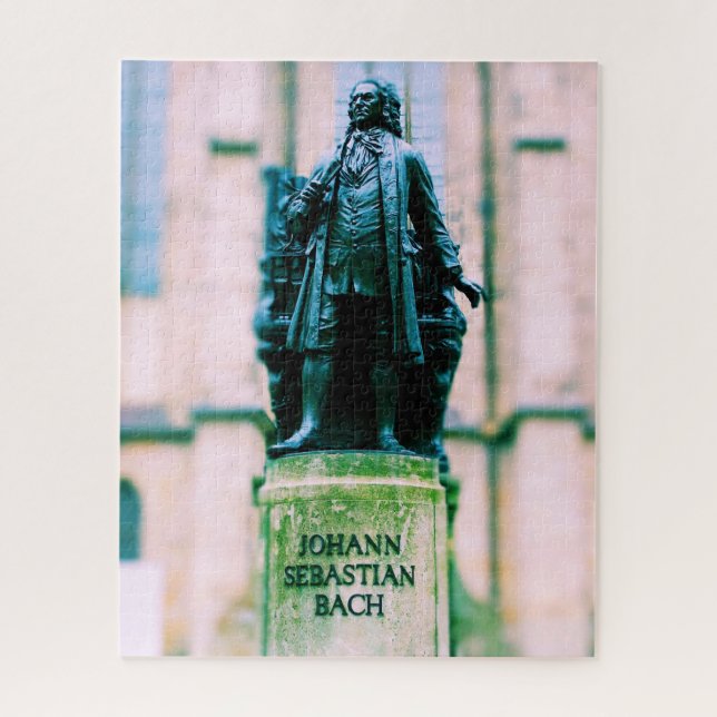 Quebra-cabeça Johann Sebastian Bach Statue - 16x20 - 520 pc (Vertical)
