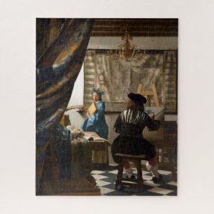 Quebra-cabeça Johannes Vermeer - A Alegoria da Pintura