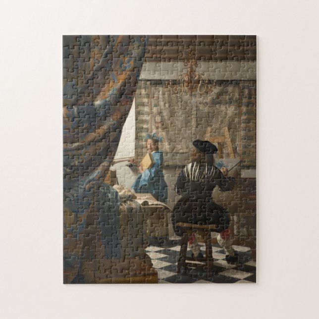 Quebra-cabeça Johannes Vermeer, A Arte Da Pintura (Vertical)