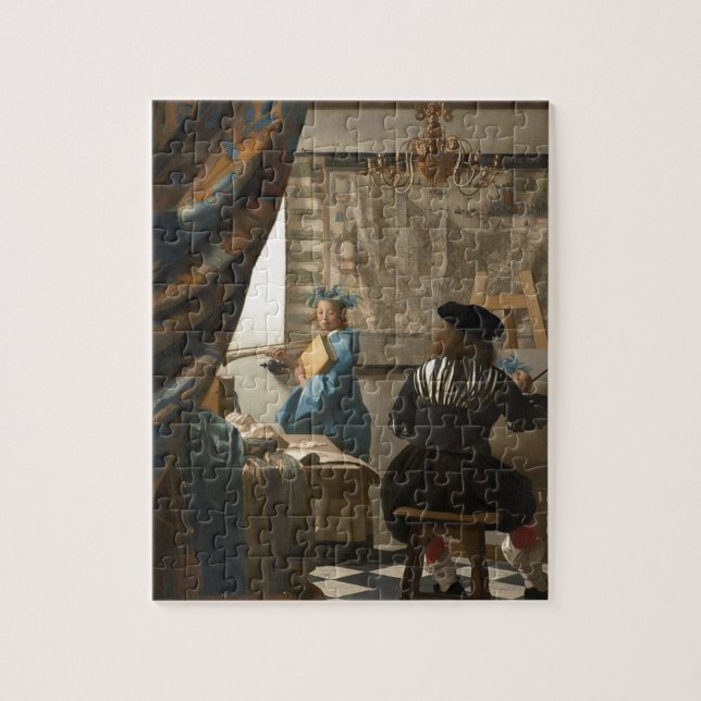 Quebra-cabeça Johannes Vermeer - a arte da pintura (Vertical)