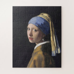 Quebra-cabeça Johannes Vermeer - A Garota Com Um Ouvido De Pérol