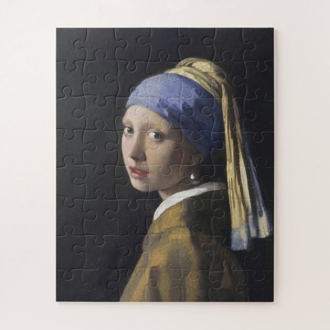 Quebra-cabeça Johannes Vermeer - A Garota Com Um Ouvido De Pérol (Vertical)