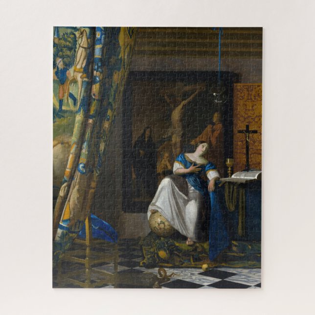 Quebra-cabeça Johannes Vermeer - Alegoria de fé (Vertical)