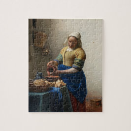 Quebra-cabeça Johannes Vermeer é a Milkmaid