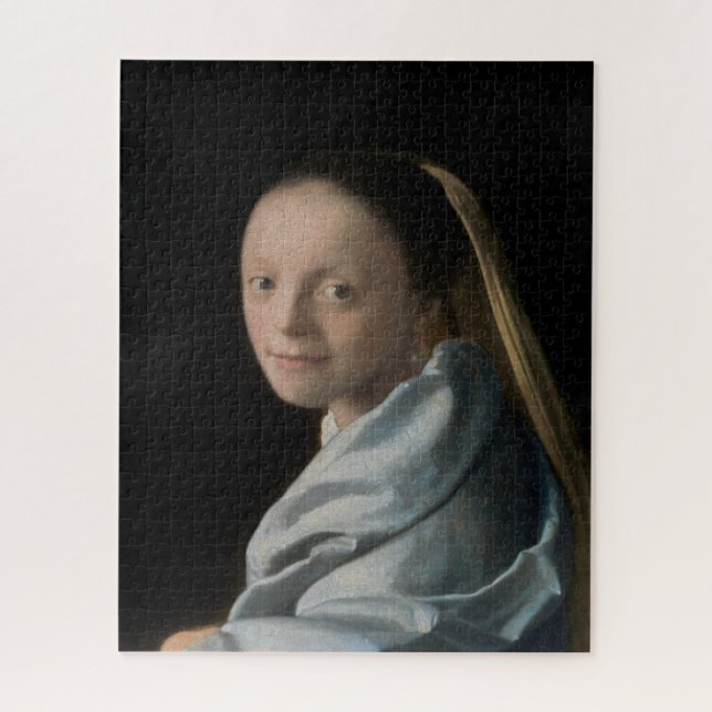 Quebra-cabeça Johannes Vermeer - Estudo de uma Jovem Mulher (Vertical)