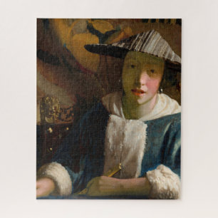 Quebra-cabeça Johannes Vermeer - Garota com flauta