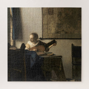 Quebra-cabeça Johannes Vermeer - Jovem Mulher com Luta