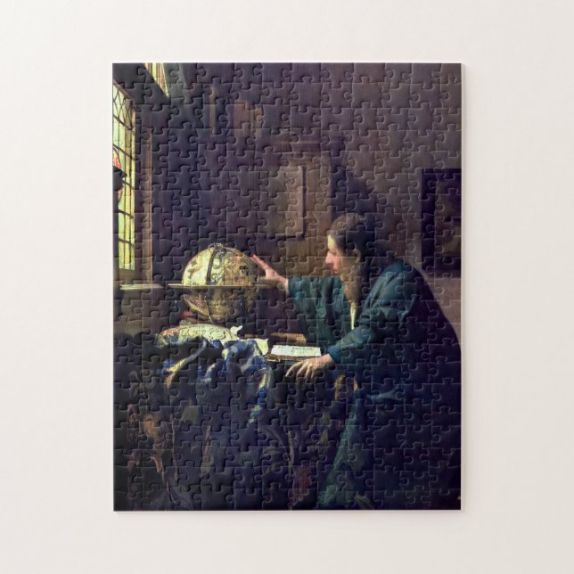 Quebra-cabeça Johannes Vermeer - O Astronomer (Vertical)