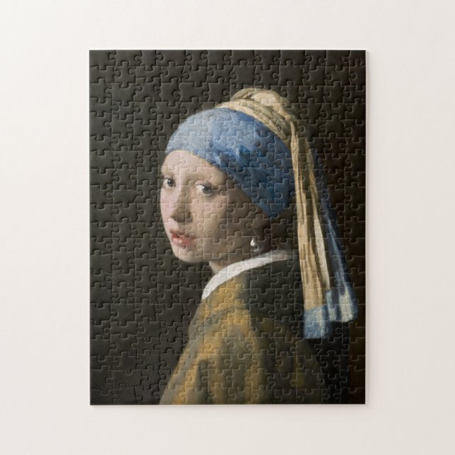 Quebra-cabeça Johannes Vermeer, Rapariga com um Ouriço (Vertical)