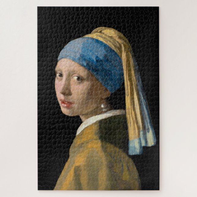 Quebra-cabeça Johannes Vermeer - Rapariga com um Ouriço de Pérol (Vertical)