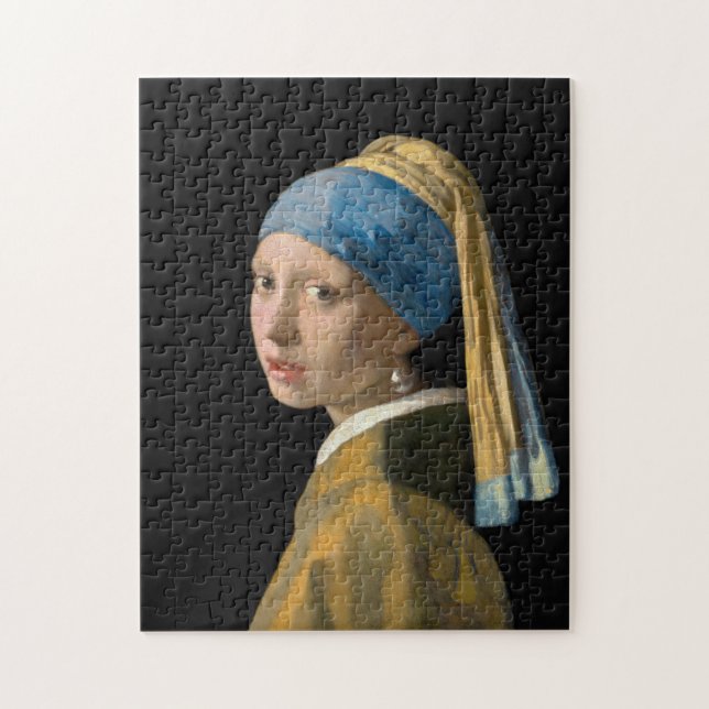 Quebra-cabeça Johannes Vermeer - Rapariga com um Ouriço de Pérol (Vertical)