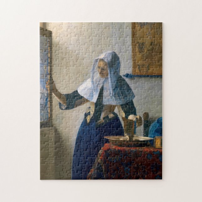Quebra-cabeça Johannes Vermeer - Woman with a Water Pitcher (Vertical)
