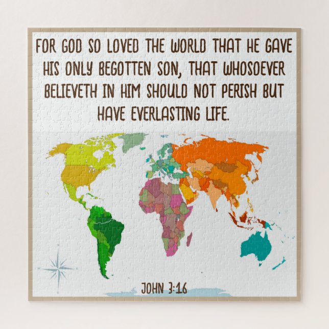 Quebra-cabeça John 3:16 (Vertical)