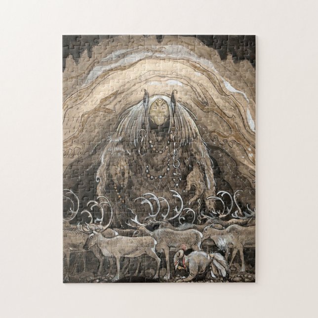 Quebra-cabeça John Bauer - Gnomos E Troll (Vertical)