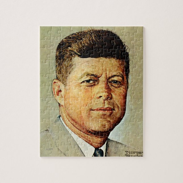 Quebra-cabeça John F. Kennedy EM MEMORIAM (Vertical)