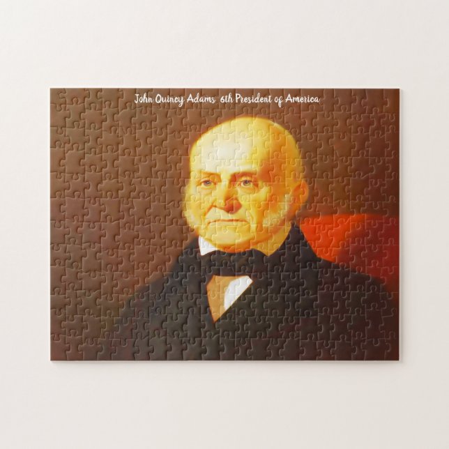 Quebra-cabeça John Quincy Adams 6 presidente da América. (Horizontal)