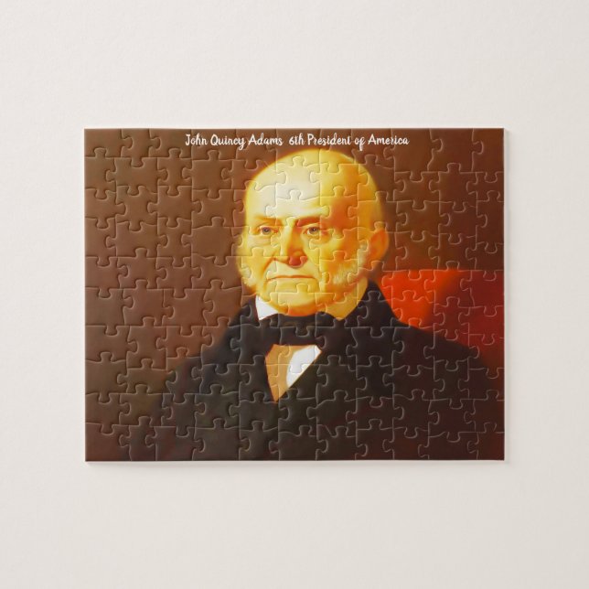 Quebra-cabeça John Quincy Adams 6 presidente da América. (Horizontal)