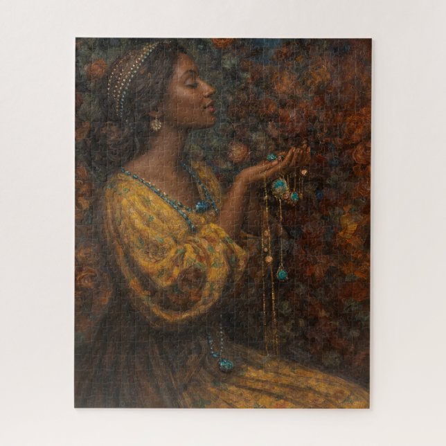 Quebra-cabeça Joias Art de Mostyn Reimaginada com Mulher Negra (Vertical)