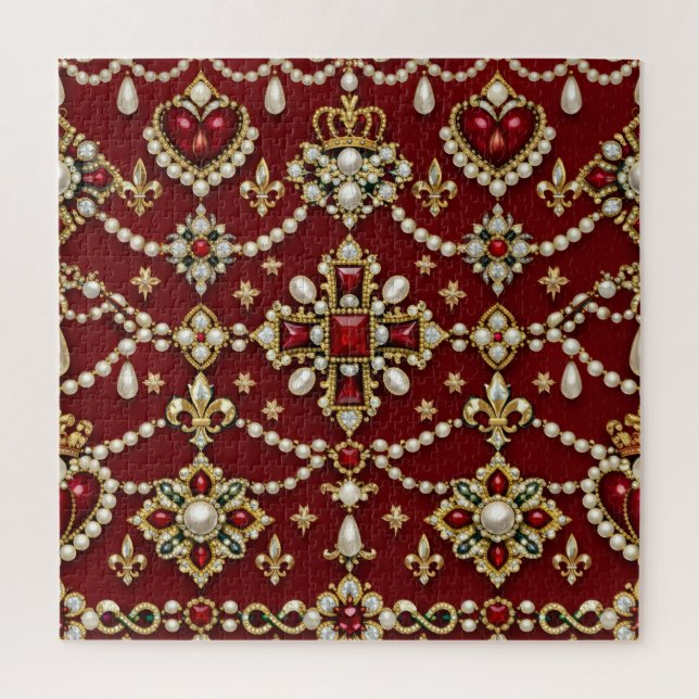 Quebra-cabeça Joias Mágicas de Design Inspirado em Maria Rainha  (Vertical)