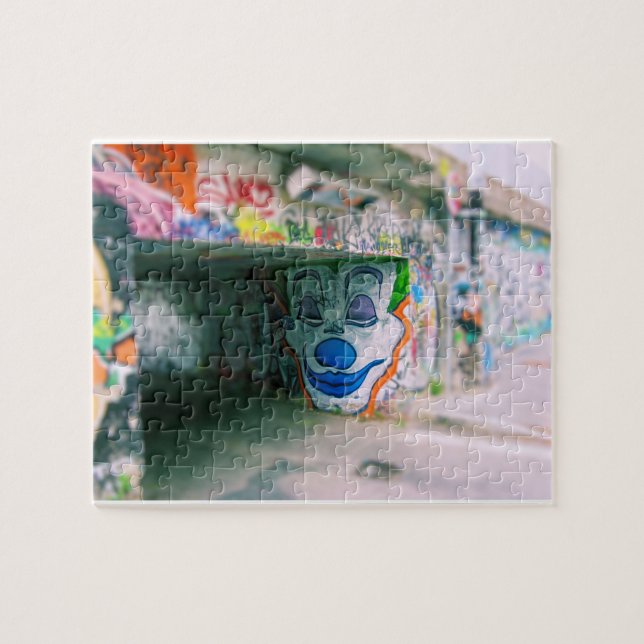 Quebra-cabeça Joker Grafite - Street Art - Milan - 8x10 - 110 pc (Horizontal)