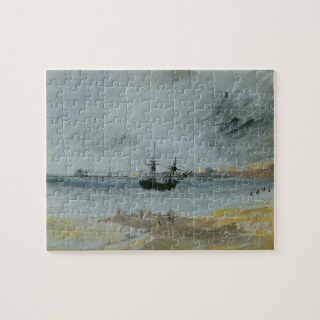 Quebra-cabeça Joseph Mallord William Turner| Navio Aground, Brig (Horizontal)