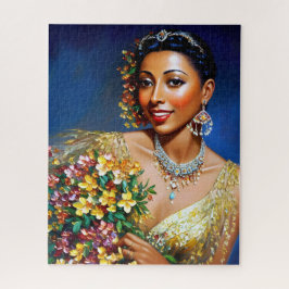 Quebra-cabeça Josephine Baker Floral Art