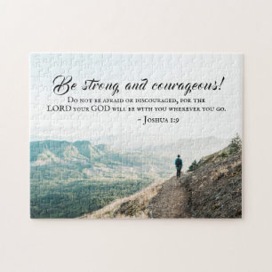 Quebra-cabeça Joshua 1:9 Seja Forte e Corajosa, Bíblia Versa