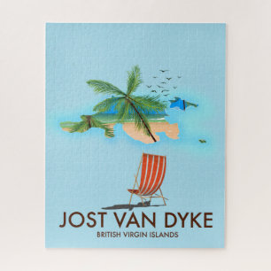 Quebra-cabeça jost van dyke Ilhas Virgens Britânicas.