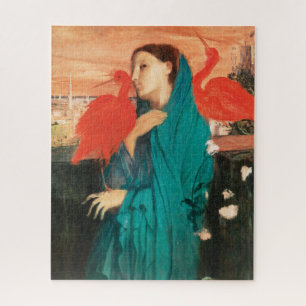 Quebra-cabeça Jovem mulher com Ibis Fine Art por Edgar Degas