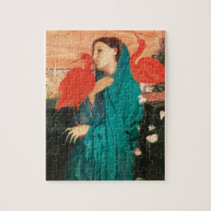 Quebra-cabeça Jovem mulher com Ibis Fine Art por Edgar Degas