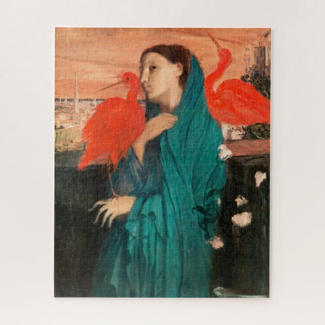 Quebra-cabeça Jovem Mulher com Ibis por Edgar Degas (Vertical)